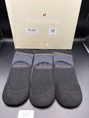 Brisira bamboo  no show socks size L (3 pair of socks per package)